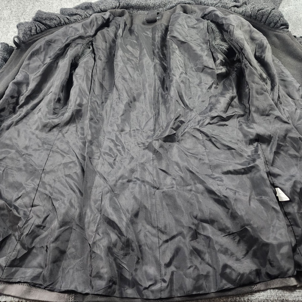 Vex Women's M Black Ruffle Asymmetrical‎ Jacket Whimsigoth Dark Fairy Witchy Y2K - Picture 12 of 16